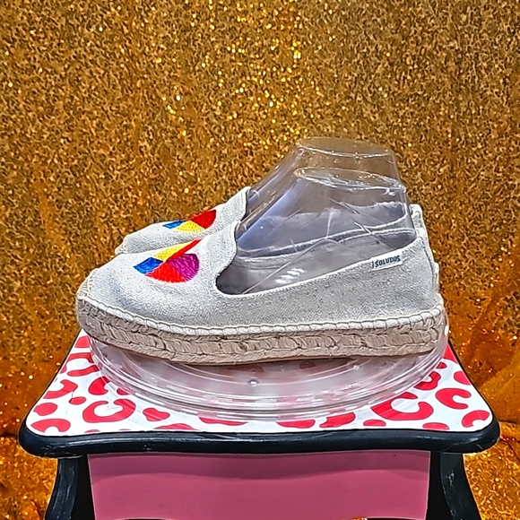 K Soludos Woven Flats Espadrilles Slip-Ons Women’s 7.5 LIKE NEW-boho-bohemian - Picture 3 of 9